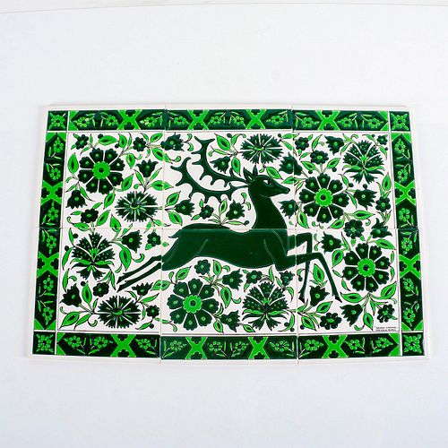 6PC ENGLISH NASSOS CERAMIC TILES,