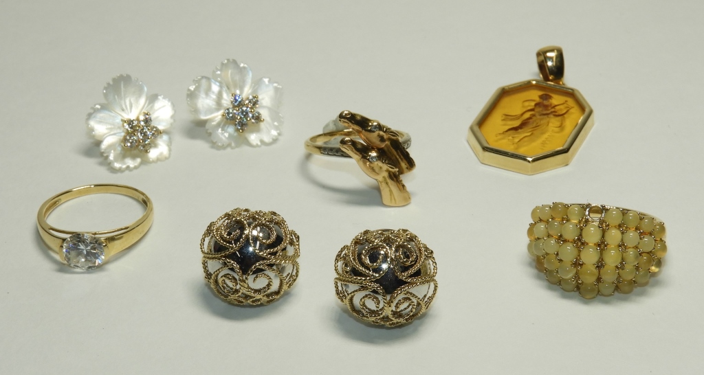 6PC ESTATE FINE JEWELRY RING
