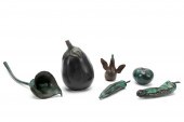 6PC FRANK FLEMING BRONZE "FRUI