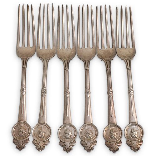 (6PC) GORHAM FIGURAL STERLING