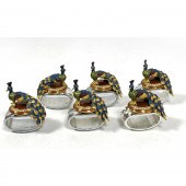 6pc HANS TURNWALD Jeweled Peac