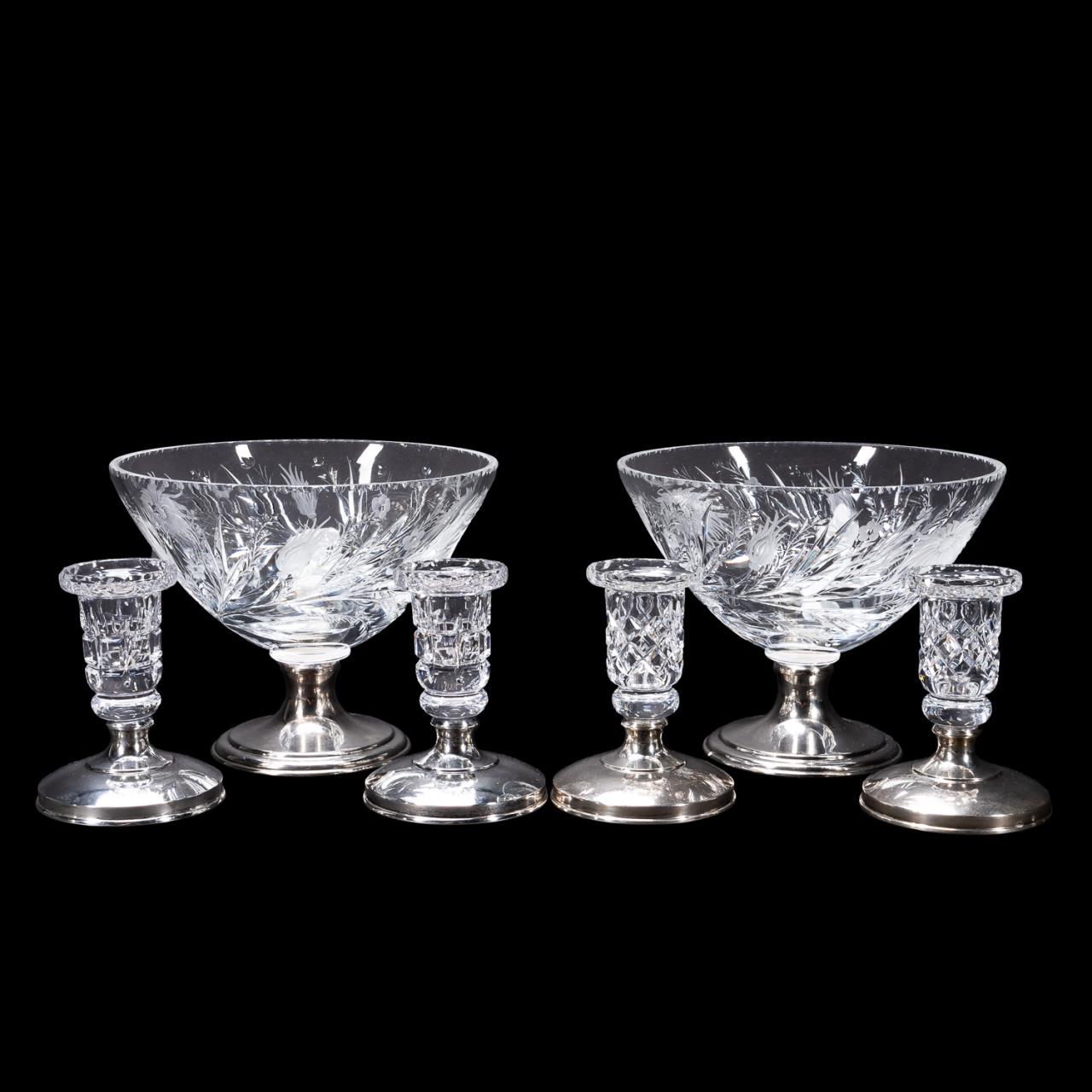 6PC HAWKES & STERLING, CANDLESTICKS