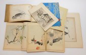 6PC JAPANESE WOODBLOCK PRINT B