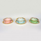 6PC JEAN POUYAT LIMOGES PORCEL