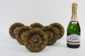 6PC LG BRONZE GRAPE VINE CURTA