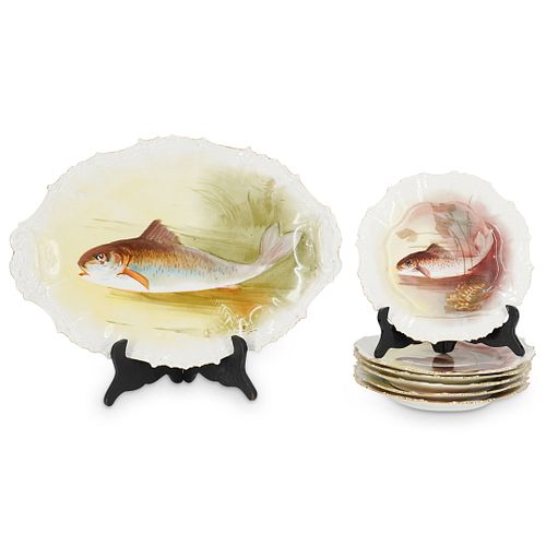 (6PC) LIMOGES BLAKEMAN &