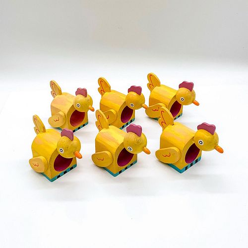 6PC MACKENZIE CHILDS WOODEN