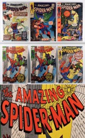 6PC MARVEL COMICS AMAZING SPID