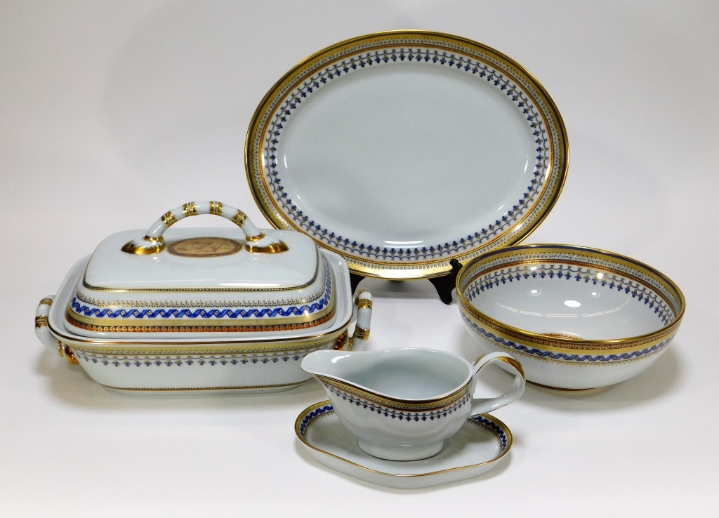 6PC MOTTAHEDEH PORCELAIN CHINOISE