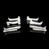 6PC PILLIVUYT FRANCE PORCELAIN