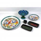 6pc Pottery and China Modern D