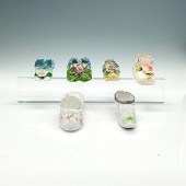 6PC PROCELAIN MINIATURE SHOE F