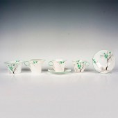 6PC SHELLEY BONE CHINA FLORAL