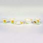 6PC SHELLEY BONE CHINA TEA WAR
