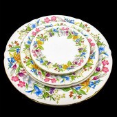 6PC SHELLEY ENGLAND DINNER SET