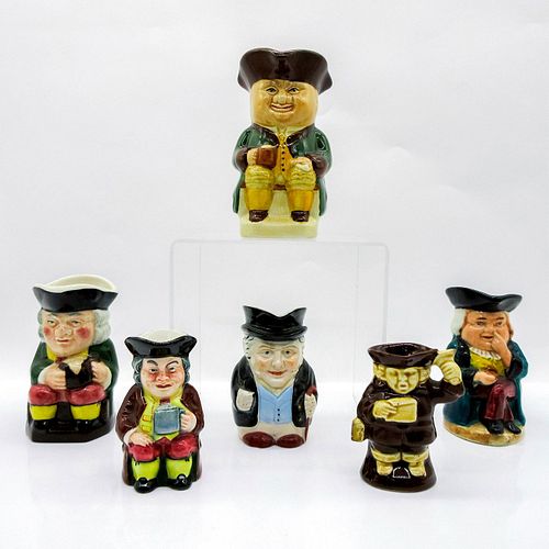 6PC SMALL TOBY JUGS, VARIOUS PUB