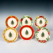 6PC SPODE PORCELAIN CHRISTMAS