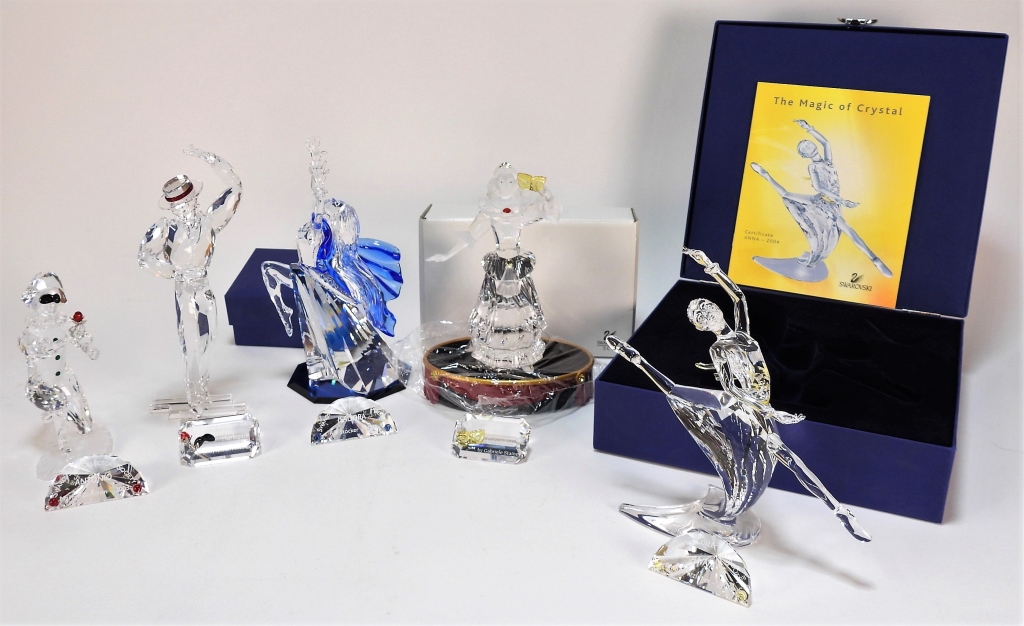 6PC SWAROVSKI DANCING FIGURE