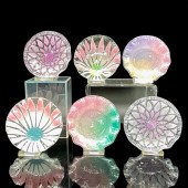 6PC SYDENSTRICKER ART GLASS MI