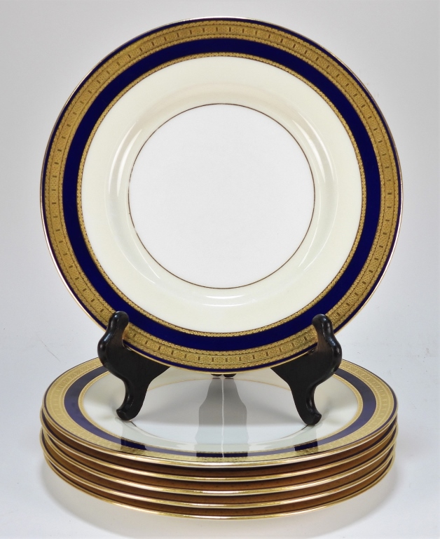 6PC TIFFANY & CO. MINTON COBALT &