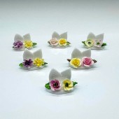 6PC VINTAGE COALPORT BONE CHIN