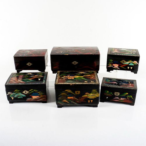 6PC VINTAGE DECORATIVE JAPANESE