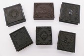 6pc Vintage Photos in Gutta Pe