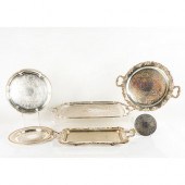 6PC VINTAGE SILVER PLATED SERV