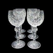 6PC WATERFORD CRYSTAL HOCK WIN