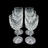 6PC WATERFORD CRYSTAL WATER GO