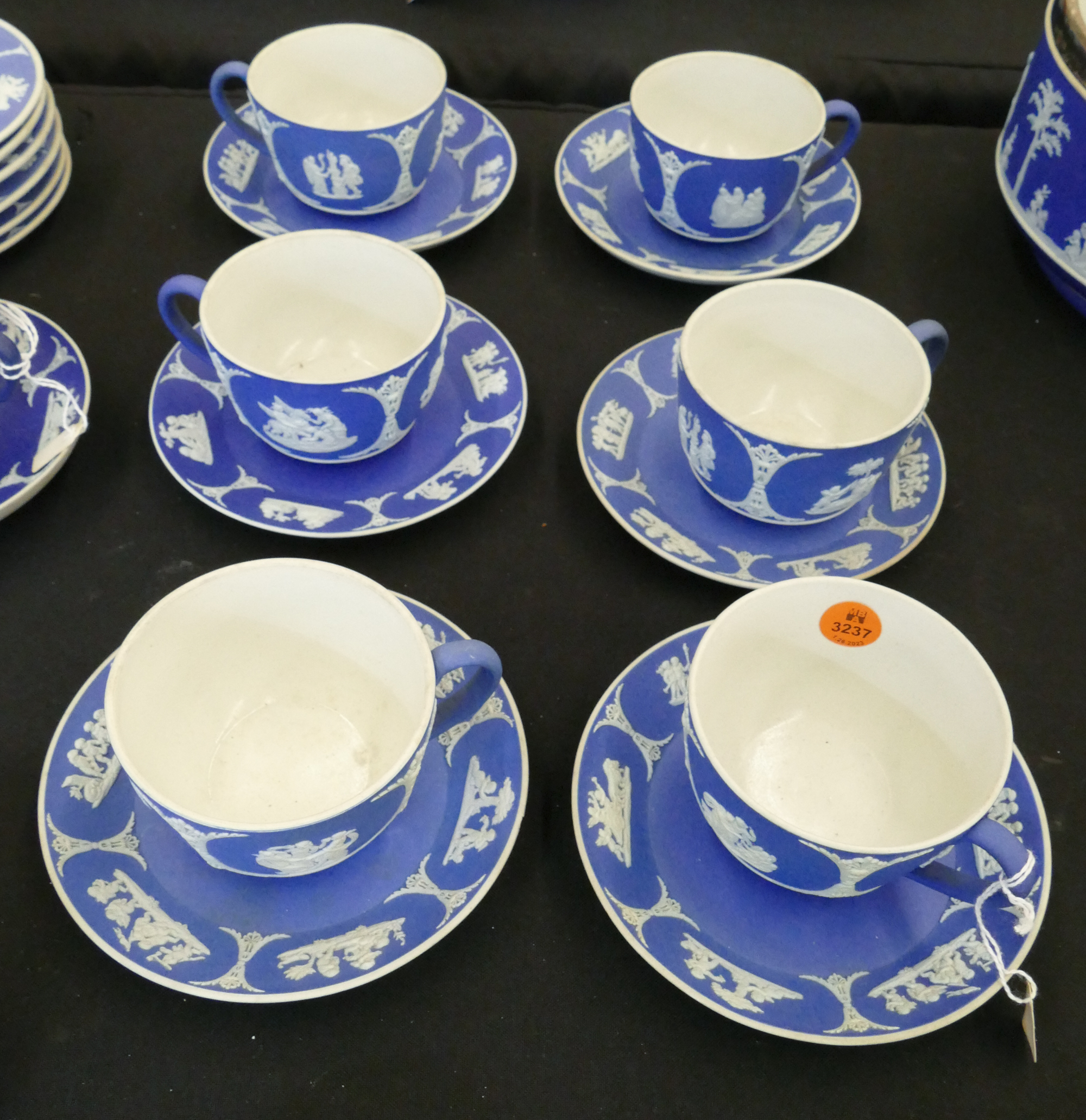 6pc Wedgwood Jasperware Blue Cup