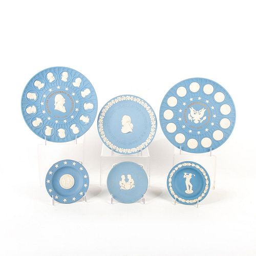 6PC WEDGWOOD JASPERWARE PLATE