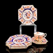 6PC WILEMAN & CO PLATES, TEA C