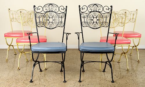 6PC. WROUGHT CAST IRON PATIO SET