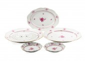 6PCS HEREND 'CHINESE BOUQUET'