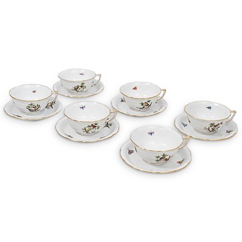 (6PCS) HEREND "ROTHSCHILD BIRD"