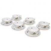 (6PCS) HEREND "ROTHSCHILD BIRD