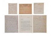 6PCS IRVIN COBB LETTER ARCHIVE