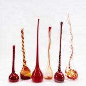 6PCS, MICHAEL ANCHIN BLOWN ART