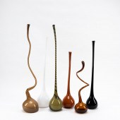6PCS, MICHAEL ANCHIN BLOWN GLA