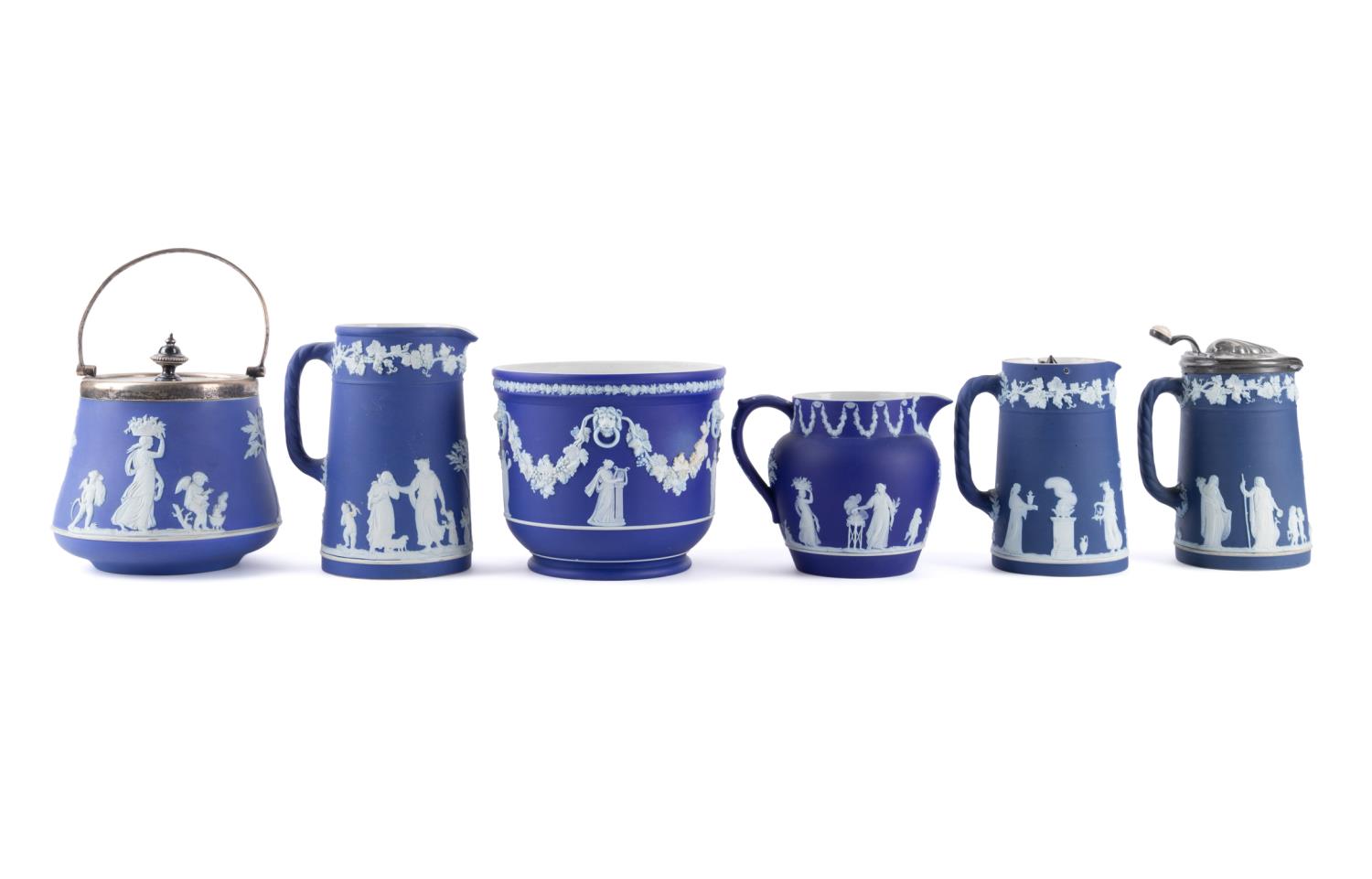 6PCS WEDGWOOD DARK BLUE DIP