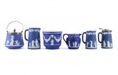 6PCS WEDGWOOD DARK BLUE DIP JA