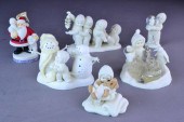 (6)SNOWBABIES - BISQUE PORCELA