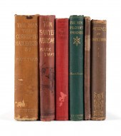 6VOL MARK TWAIN BOOKS WITH FIR