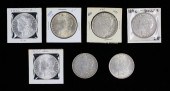7 1881 AND 1882  MORGAN SILVER
