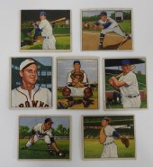 7 1950 BOWMAN BASEBALL CARDS U