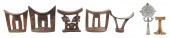 (7) African Headrests and Proc