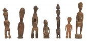 (7) AFRICAN TRIBAL CARVED HARD
