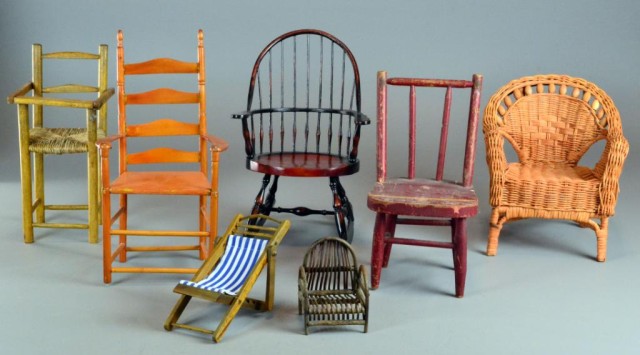 (7) American Minature Wood & Wicker