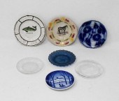 7 ANTIQUE CUP PLATES7 antique